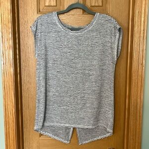 Athleta Breezy split-back top